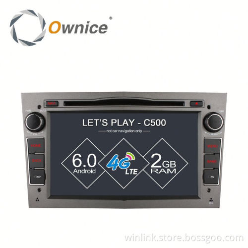 Factory price Ownice android 6.0 quad core car Stereo for Opel Vectra 2005-2008 with 4G built in wifi